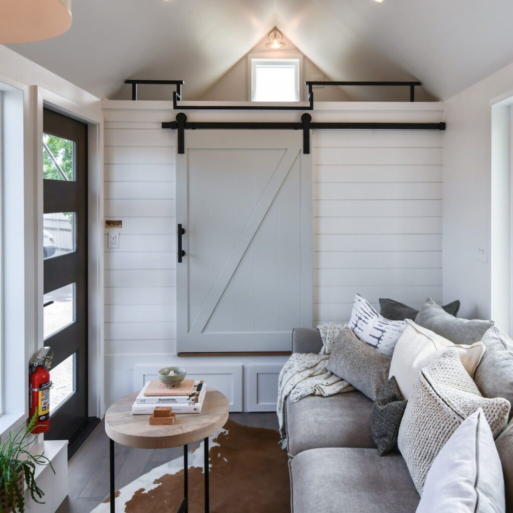 Payette Urban Tiny House has Hidden Main-Floor Bedroom, Two Lofts