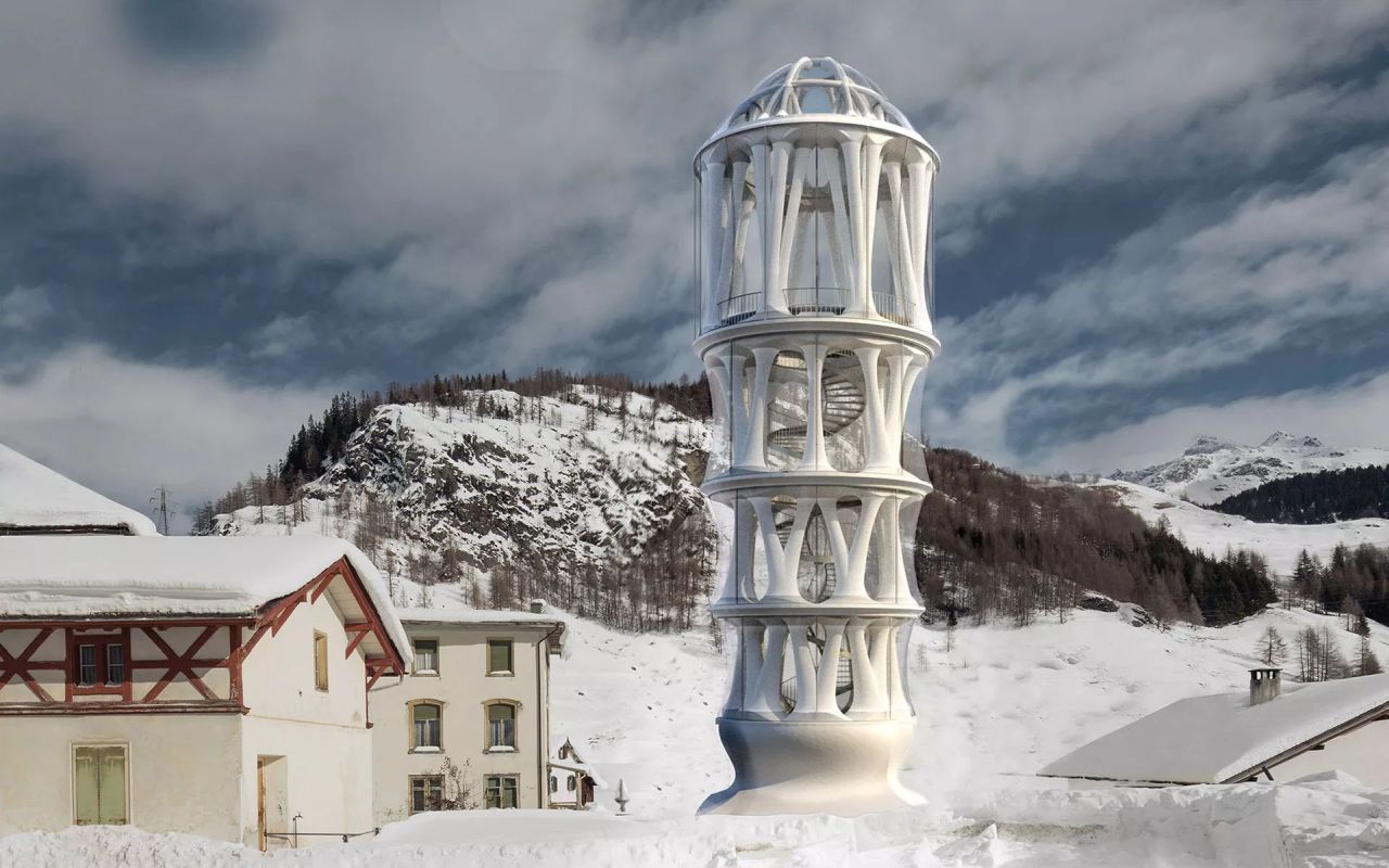 イソピータワーモデル Switzerland Unveils The World's Tallest 3D-Printed Building 'Tor Alva'