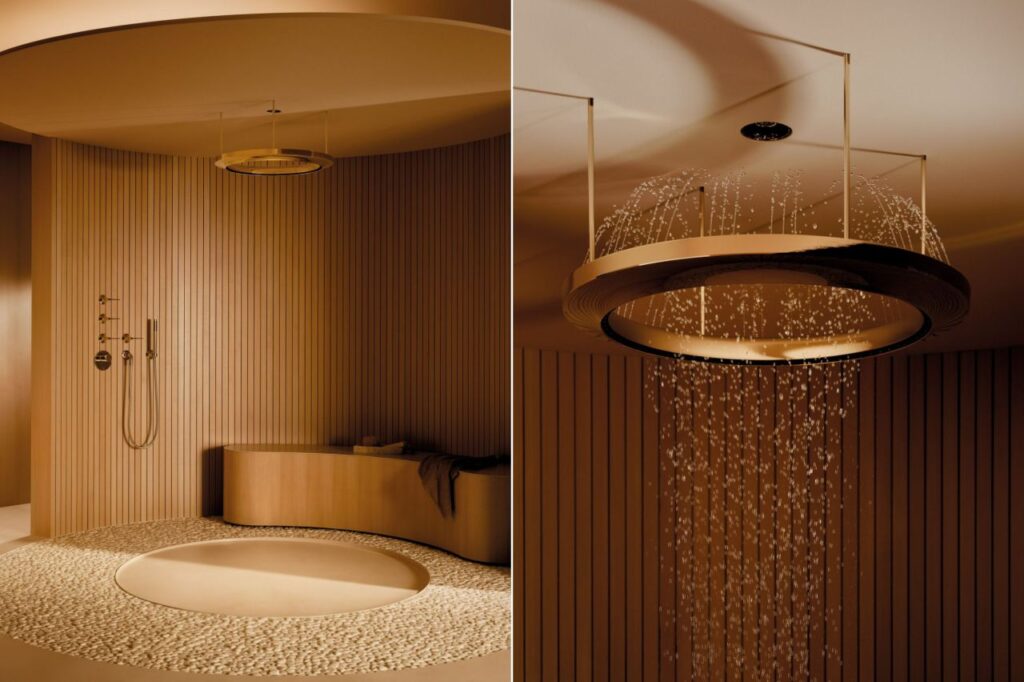 Aquahalo Shower Flaunts Ring-Shaped Inverted Fountain Design