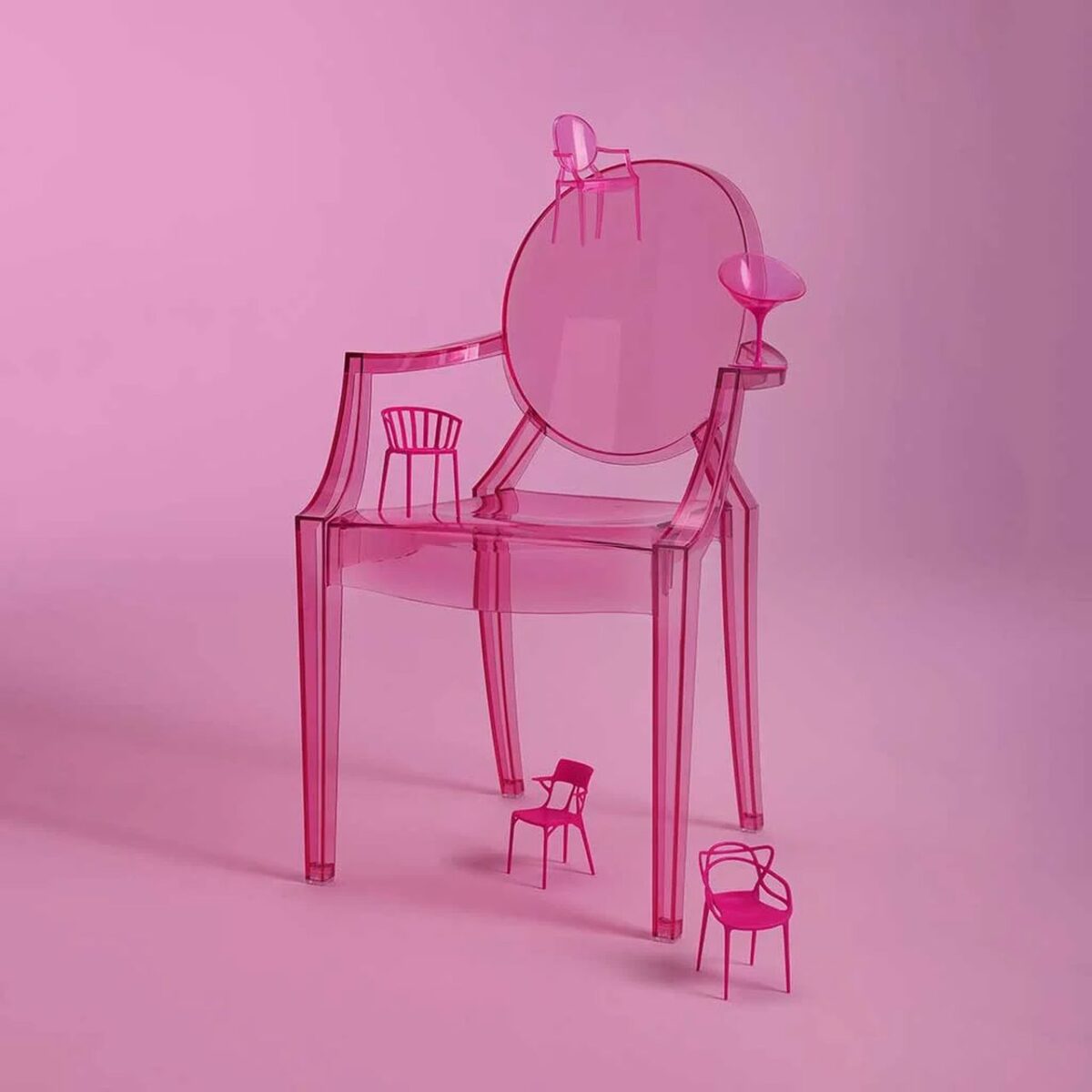 Barbie x Kartell Collection Sports Pink Chairs to Jazz up Interiors