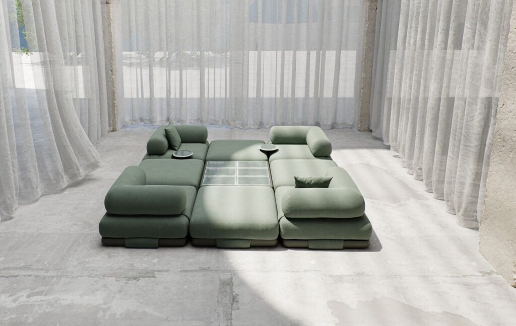 Kettal Insula Modular Sofa Offers Multiple Backrest Configurations