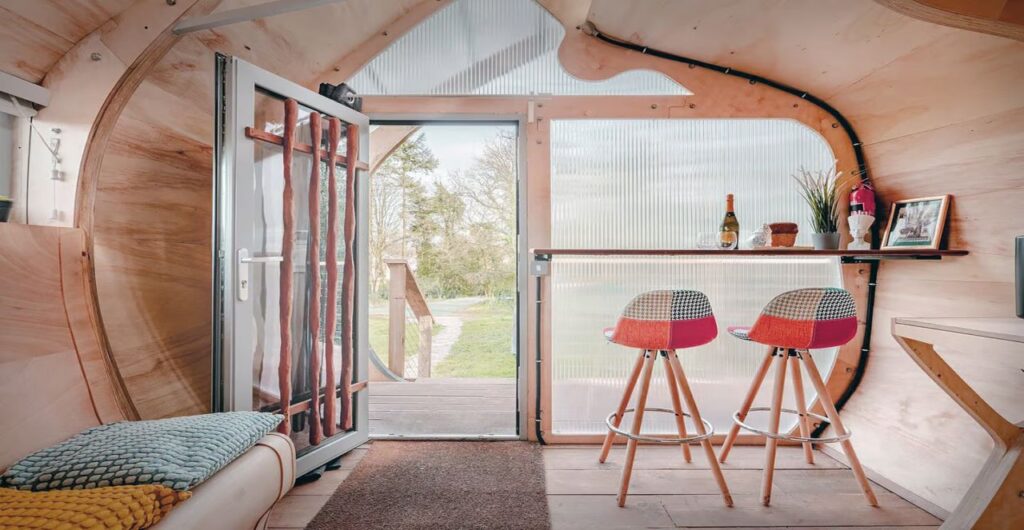 Off-Grid Monocoque Tiny House Takes Shape From WWII Planes