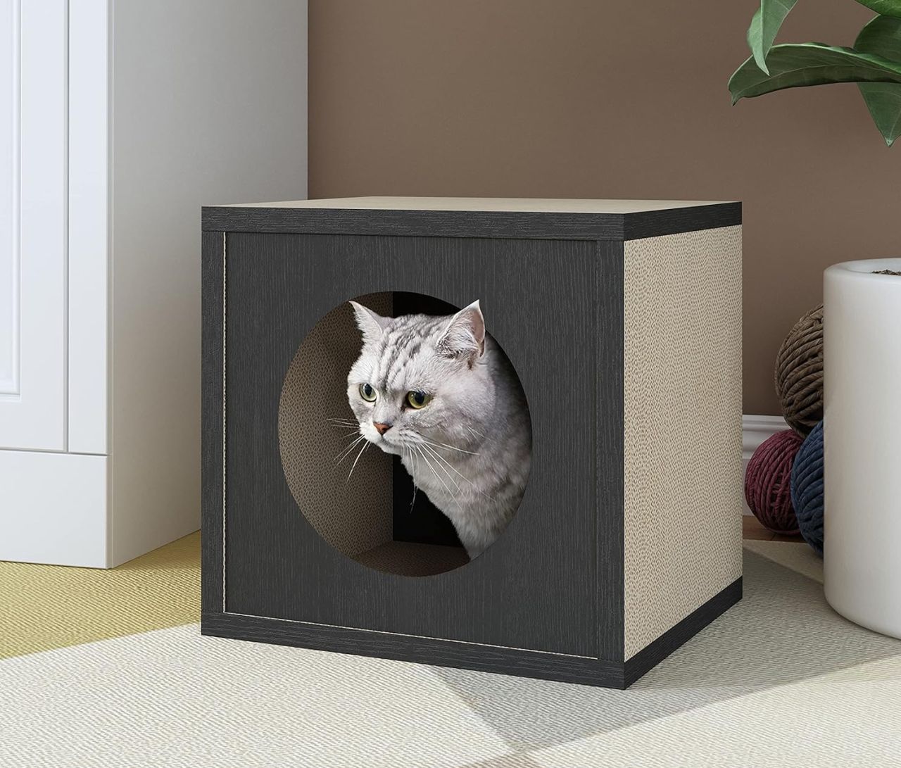 Way Basics Cat Scratching Cube