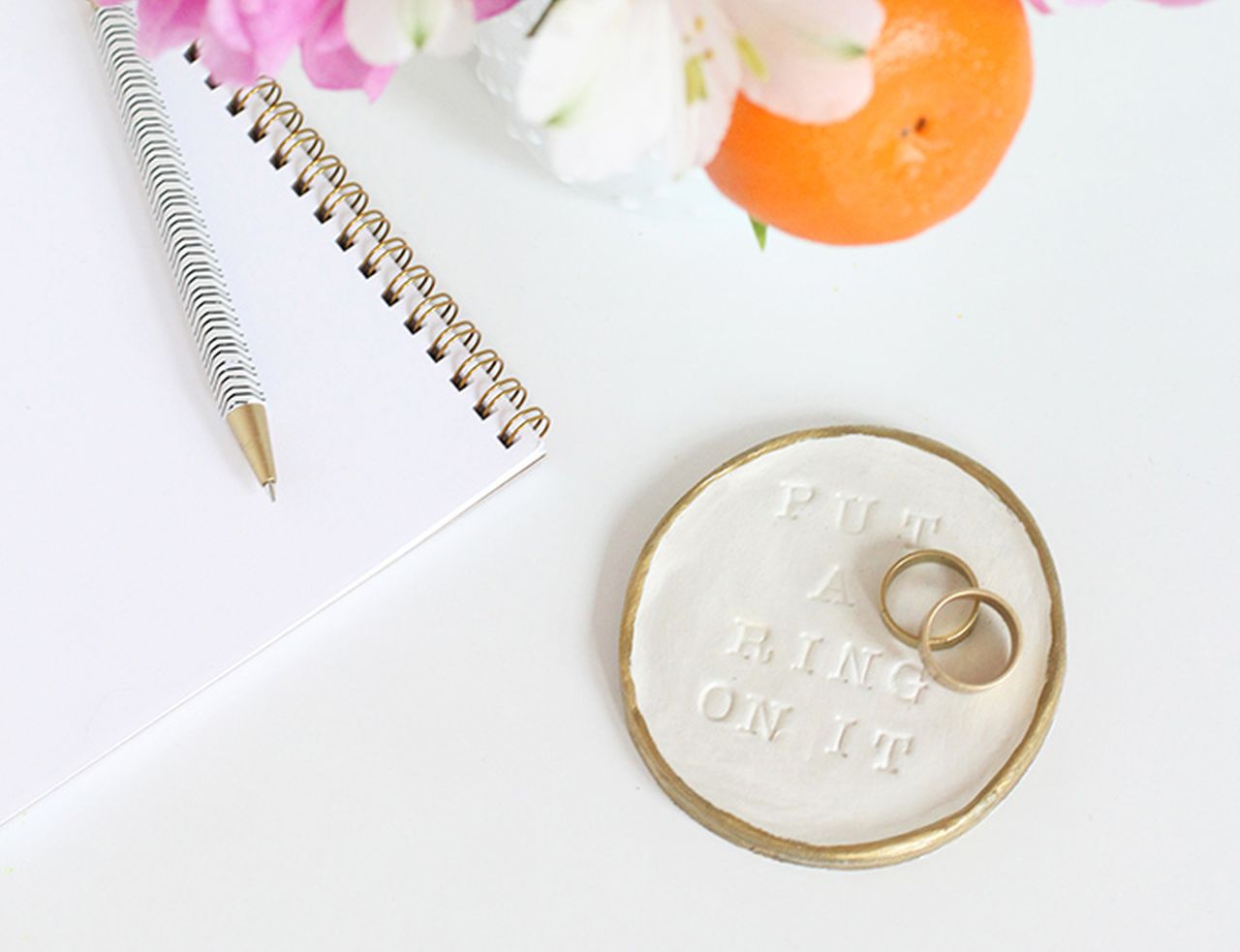 Air Dry Clay Ring Dish- 1