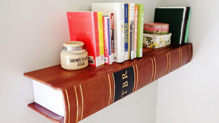 Floating Book Shelf by heck yes arts