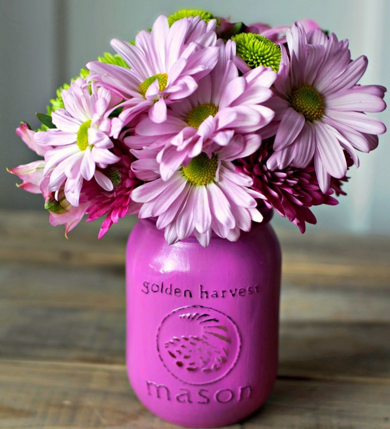 Mason Jar Picture Frame Vase- 1