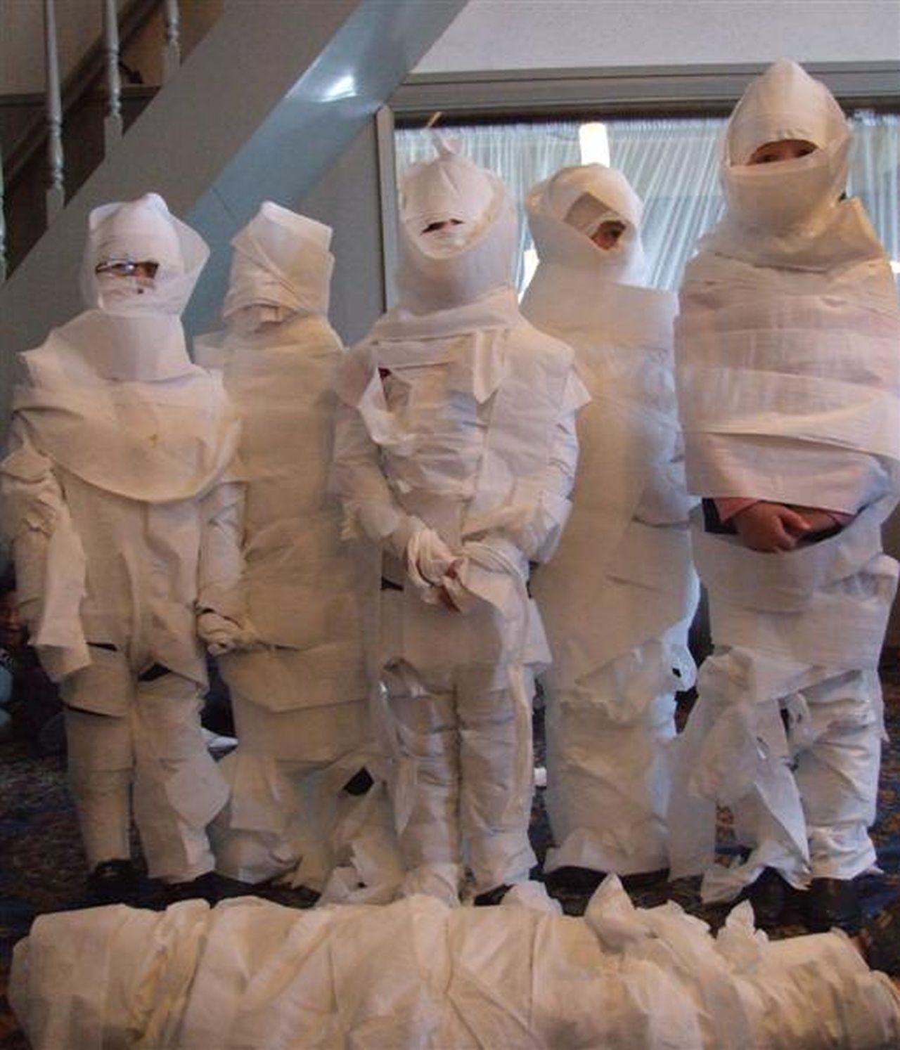 Toilet Paper Mummy Halloween Party Game