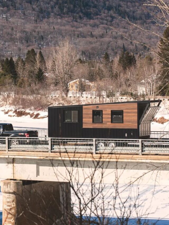 Motorized Folding Deck Leads You Into This Tiny House