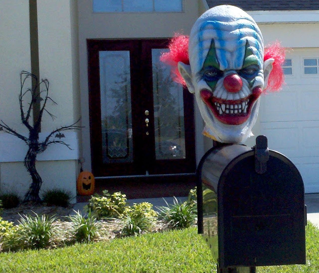 Devilish Clown Mailbox