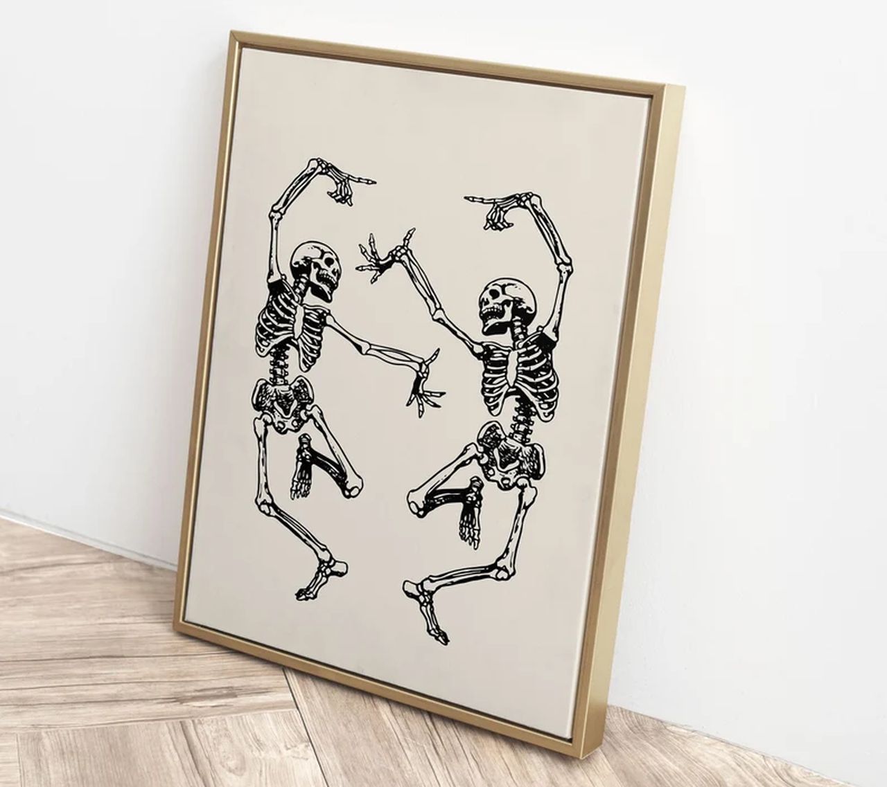 Halloween Vintage Skeleton Print