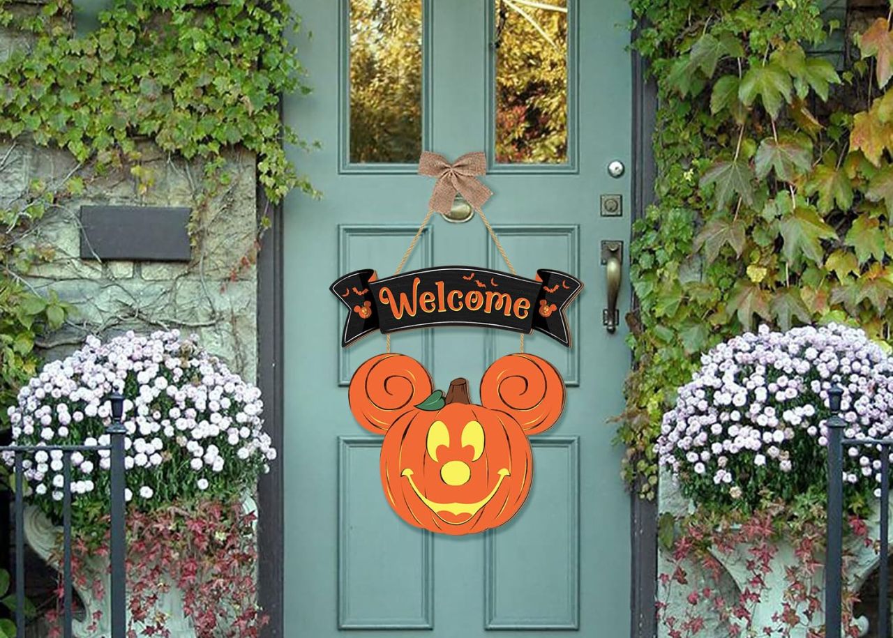 Mickey Mouse Welcome Hanging Sign