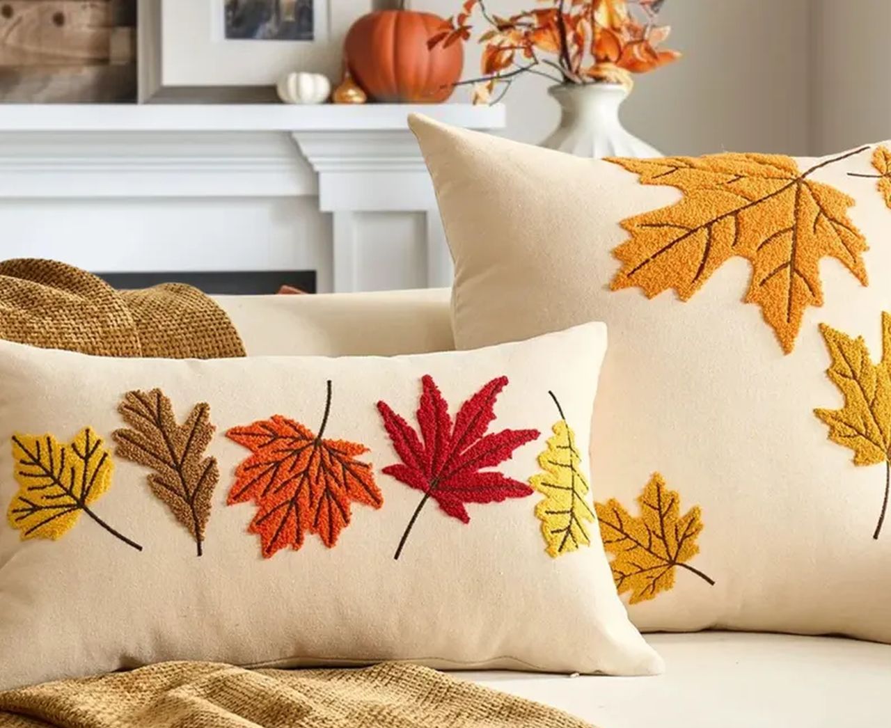 Set of 2 Autumn Pillow Cover