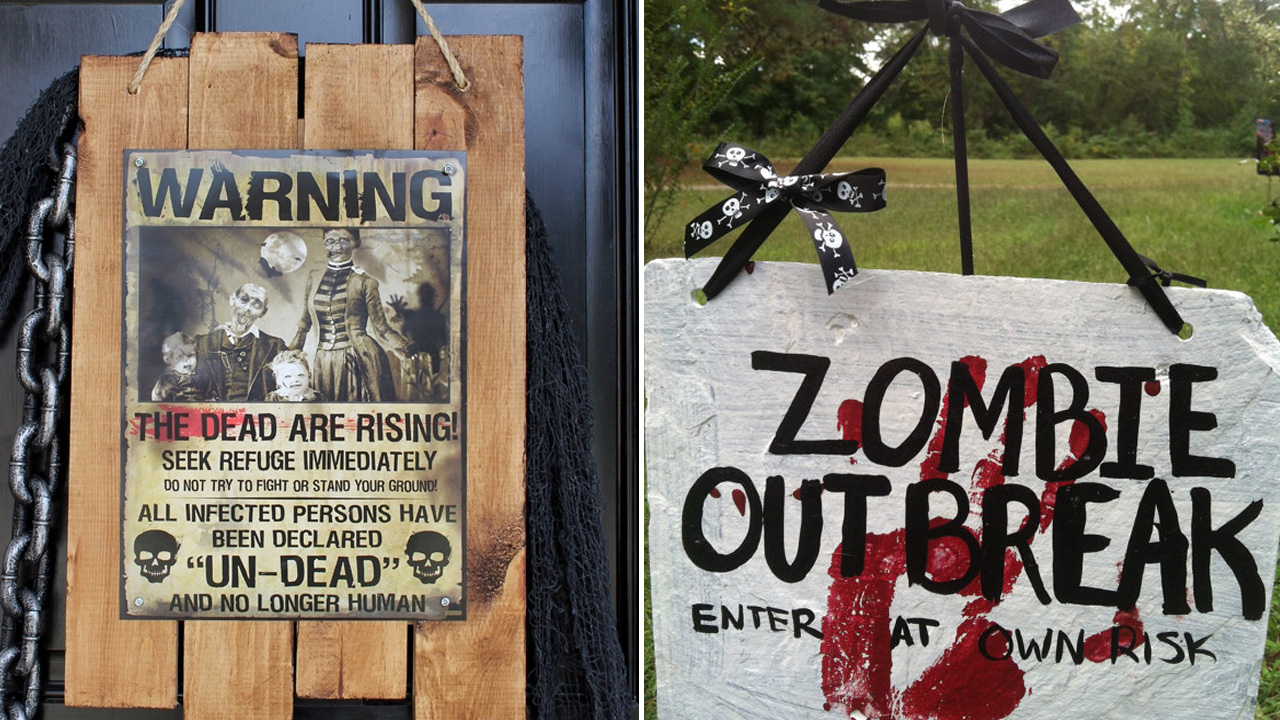 Zombie Outbreak Sign