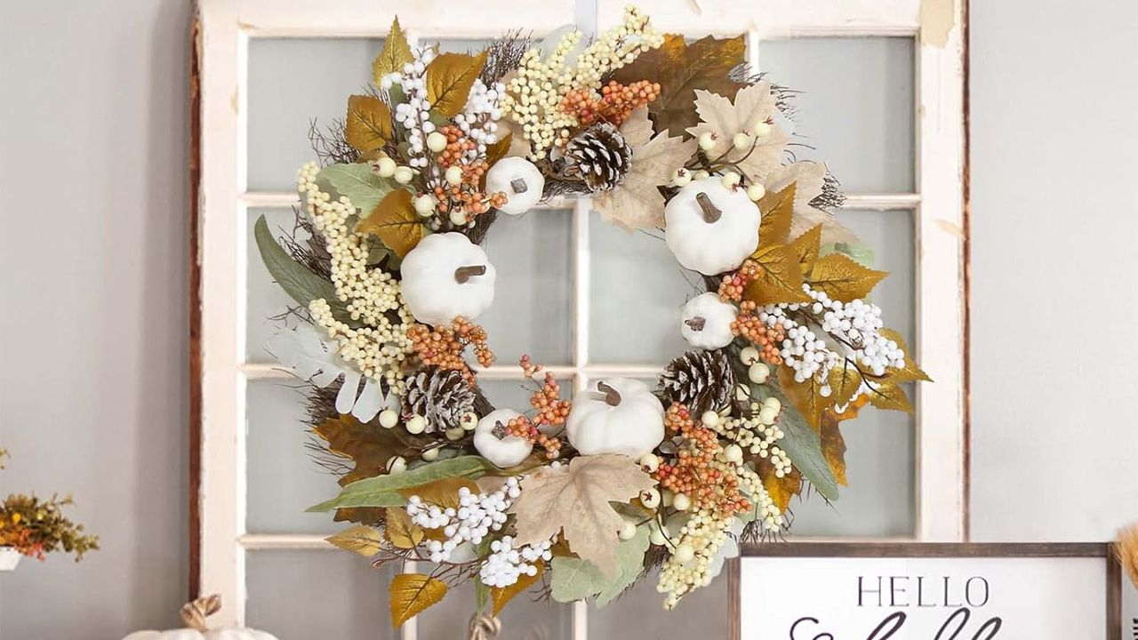 Best Fall Wreaths to Buy - Farmhouse Harvest Wreath