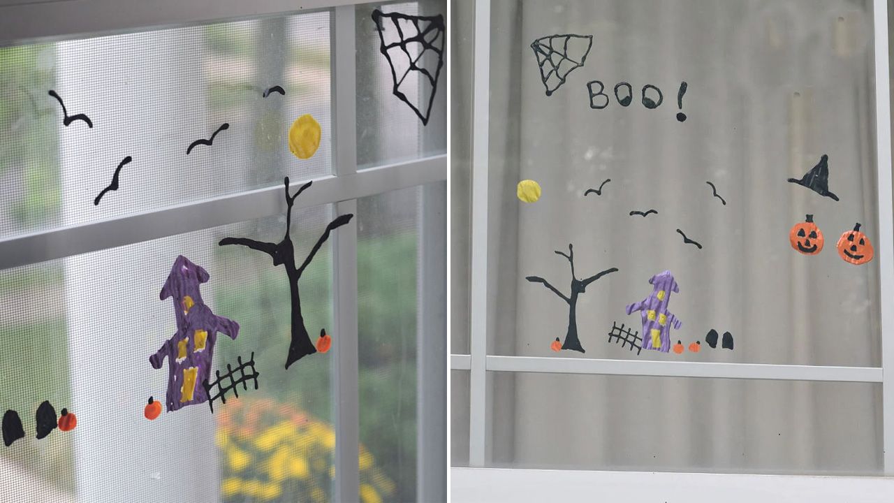 Best Halloween Decoration Ideas - kid-friendly cling