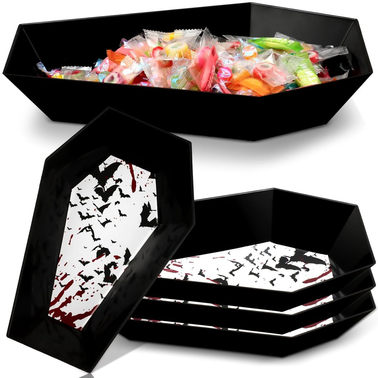 Candy in coffins instead of bowls