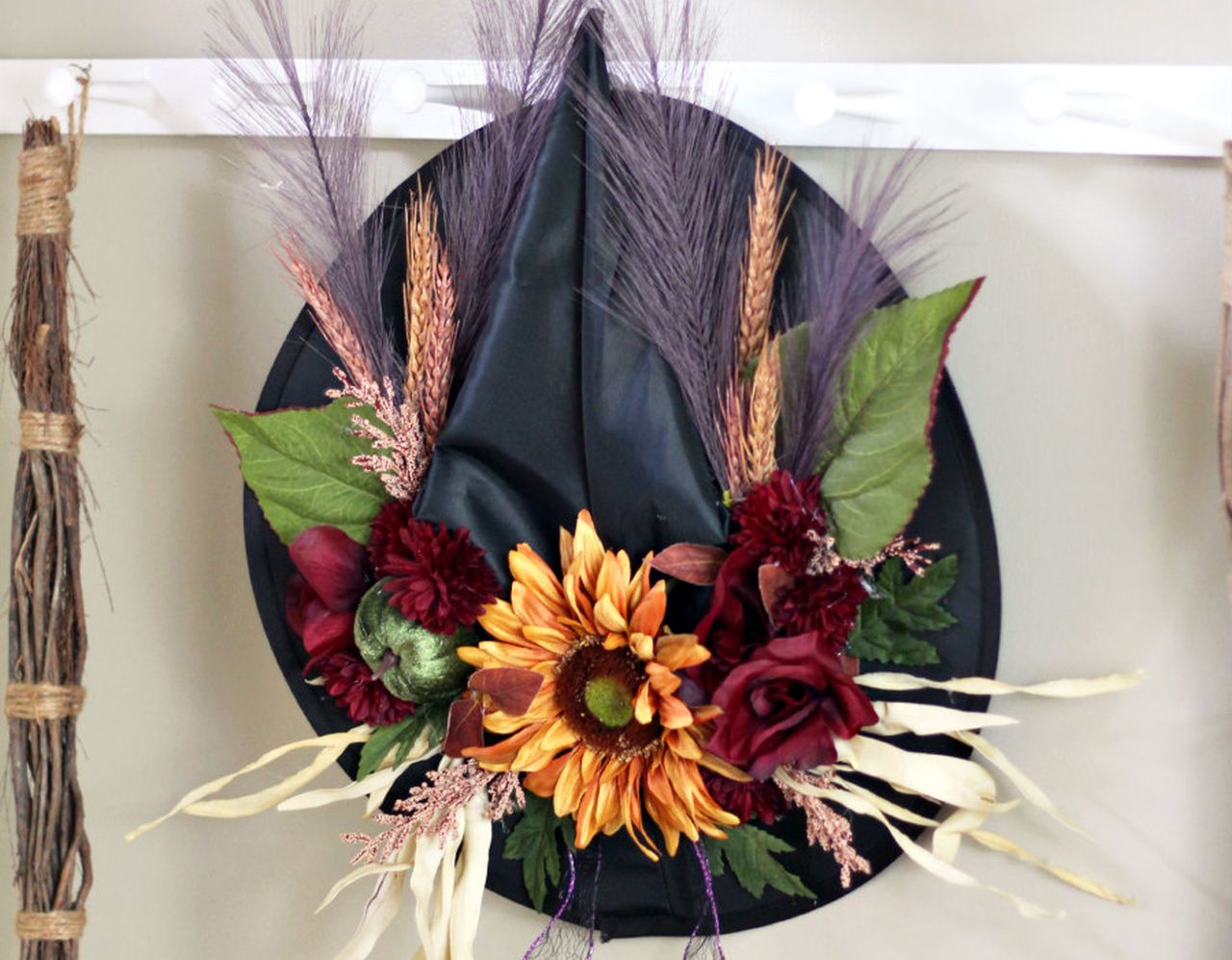 Fall Floral Witch Hat DIY