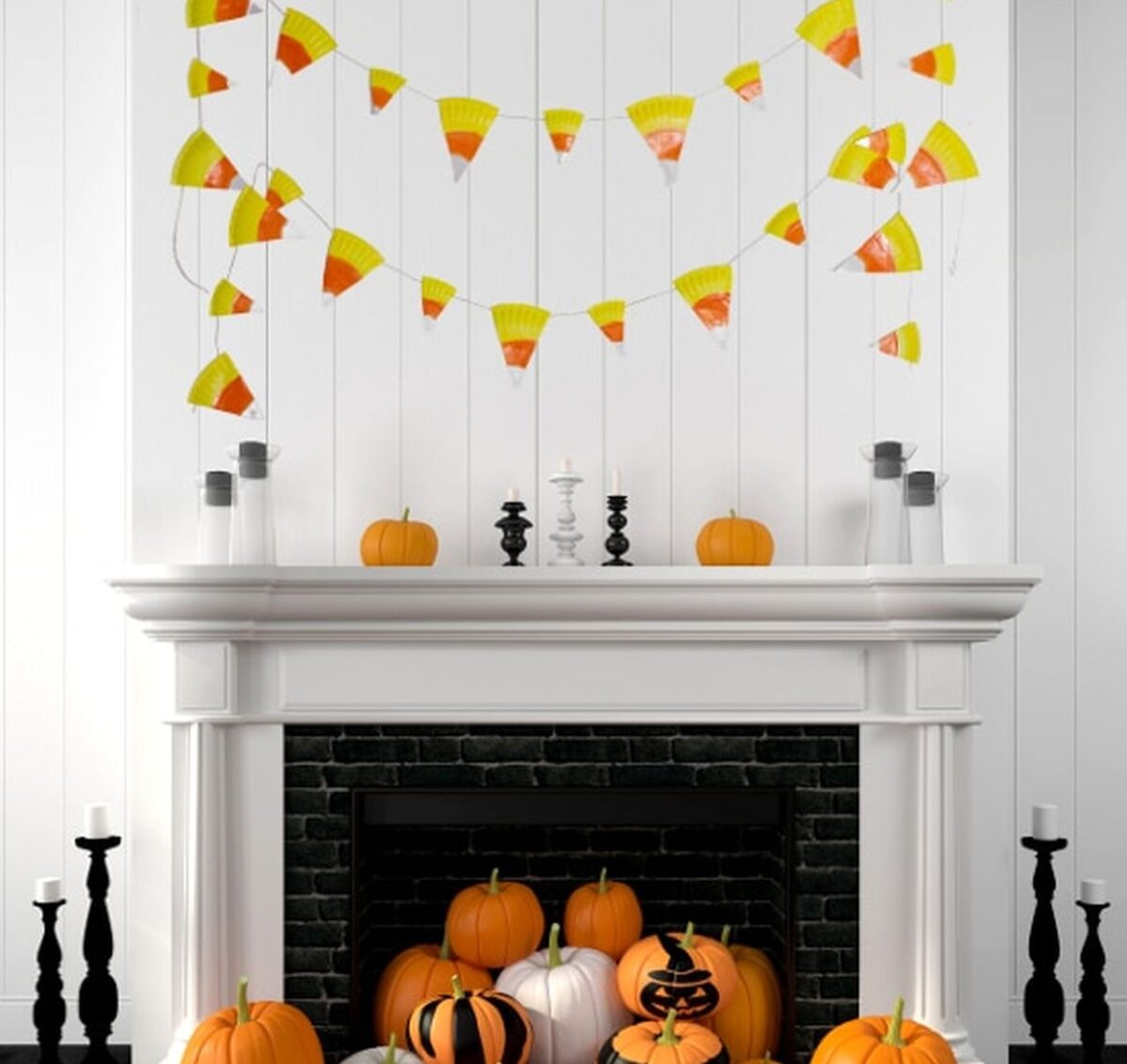 15+ Halloween Fireplace Mantel Decorating Ideas for 2024