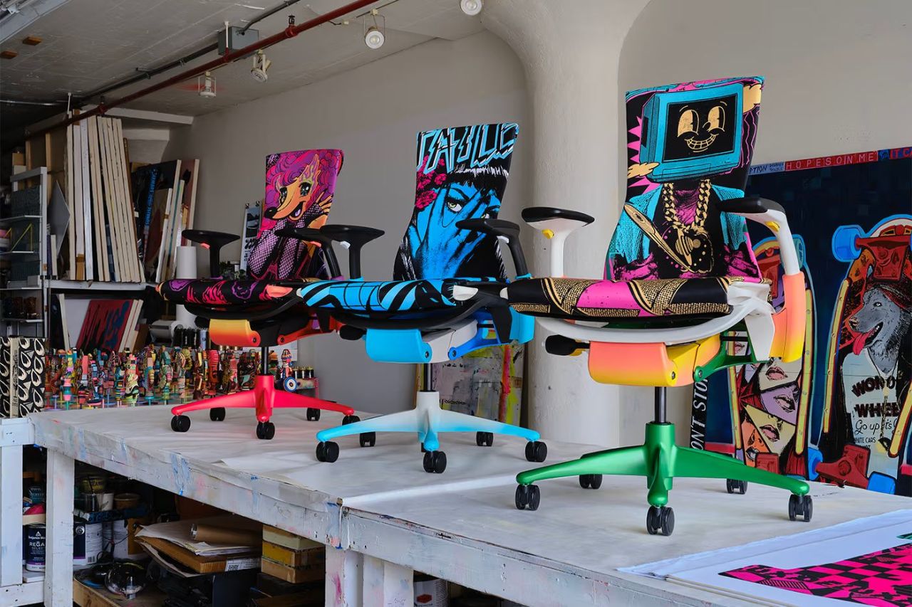 Herman Miller Embody Gaming Chairs Get Unique with FAILE Art