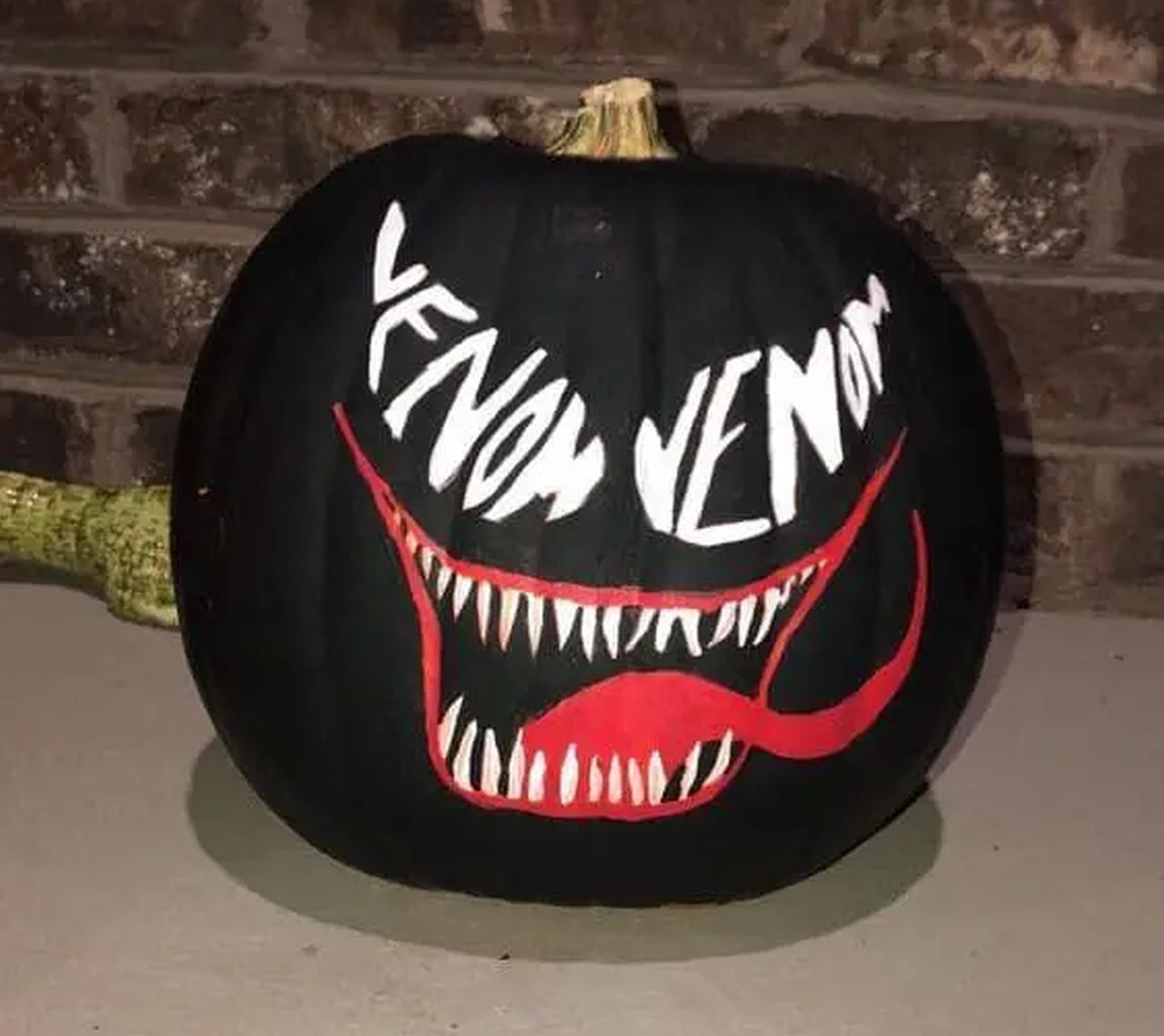 Painted Venom Pumpkin