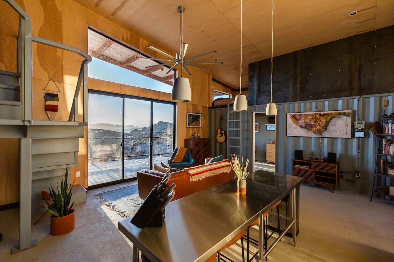 Perch fully off-grid cabin-inspired home