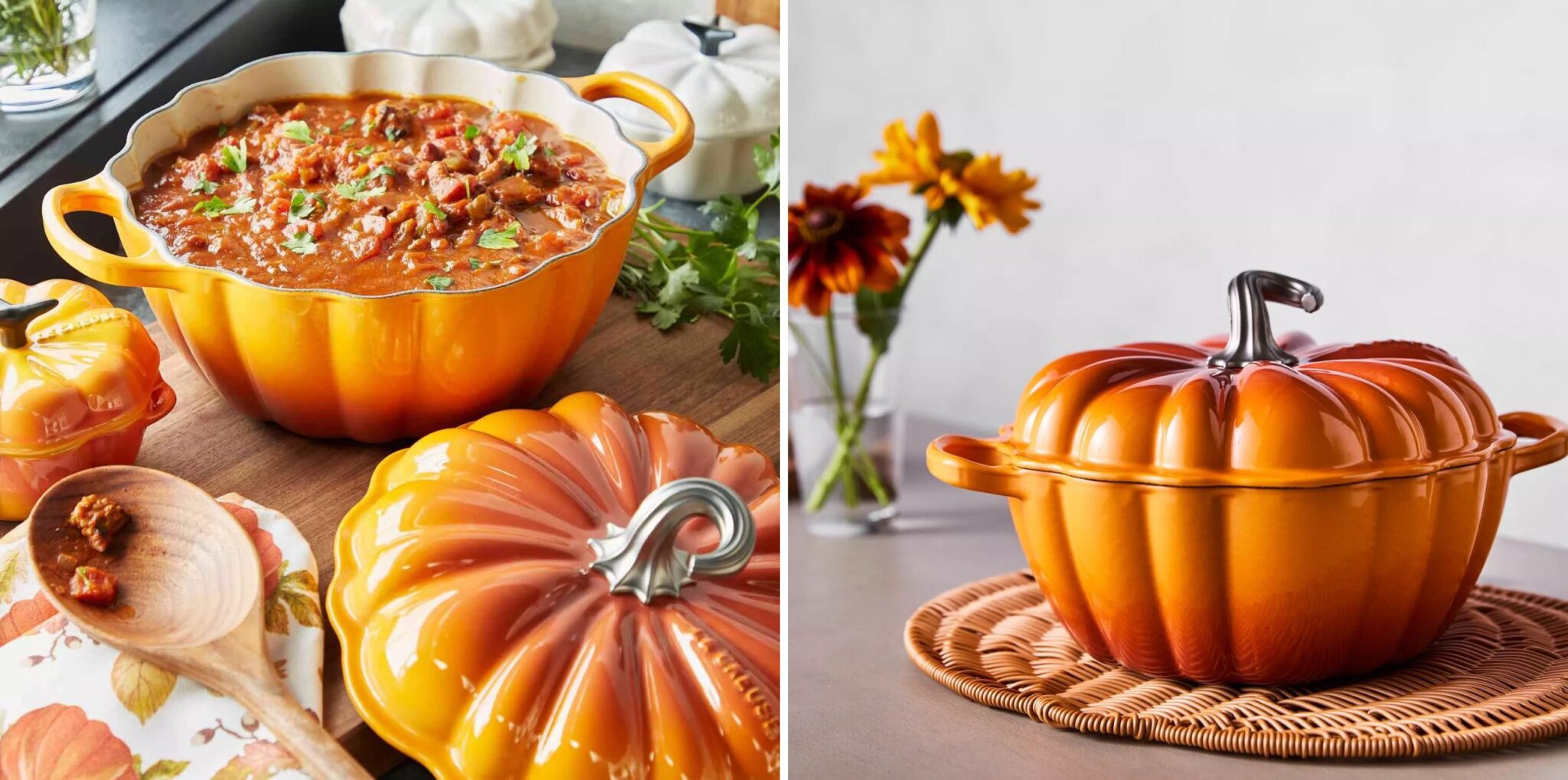 Le Creuset Celebrates Fall With New Pumpkin-Shaped Cookware