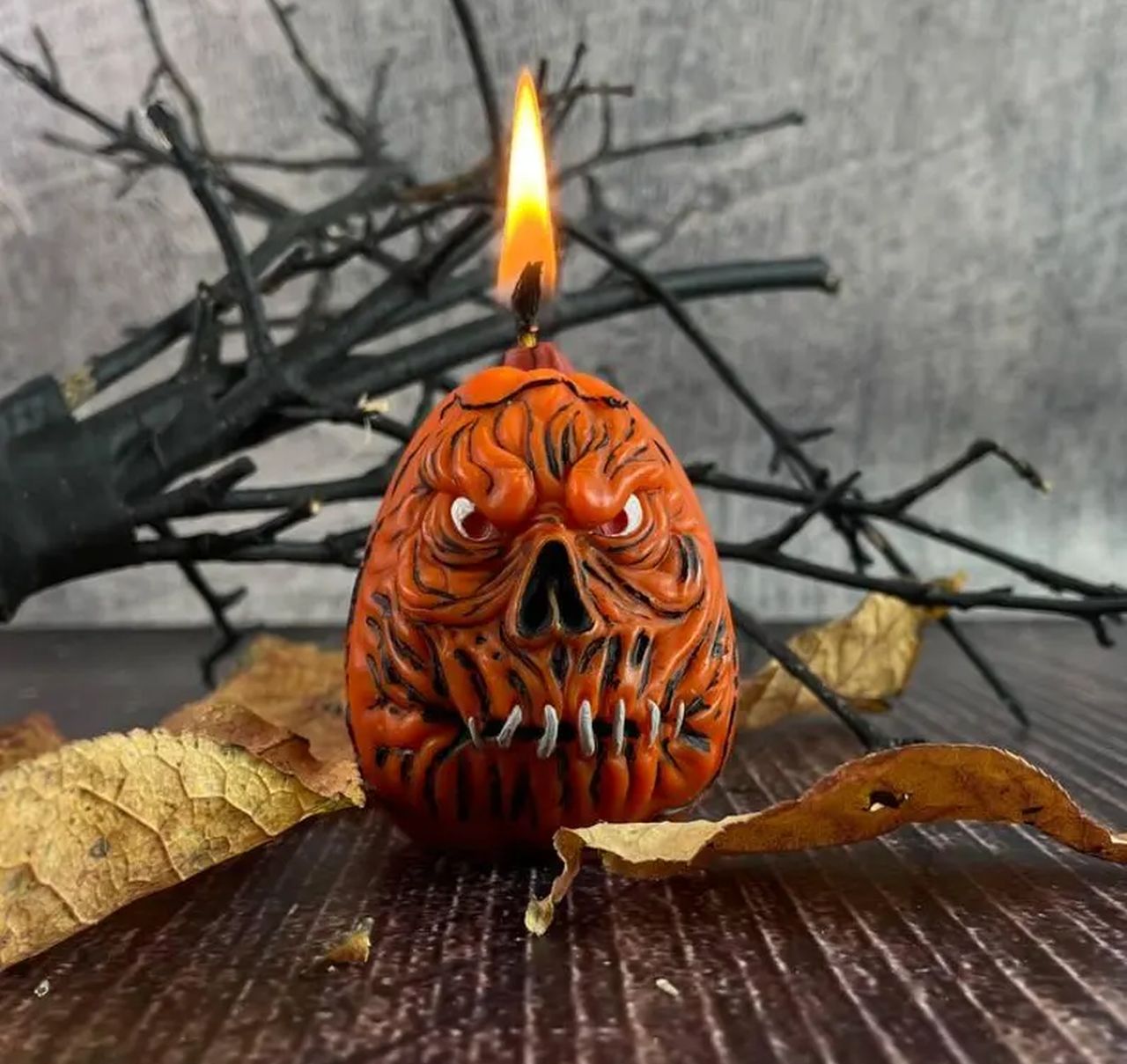 Pumpkin Jack Halloween Candle