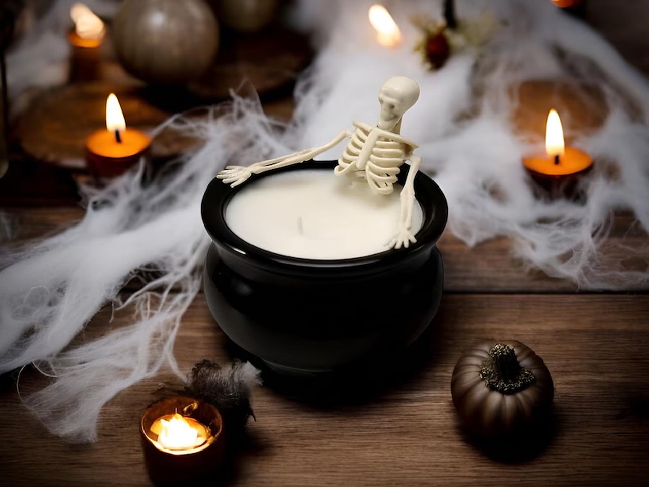 Skeleton Candle Bath