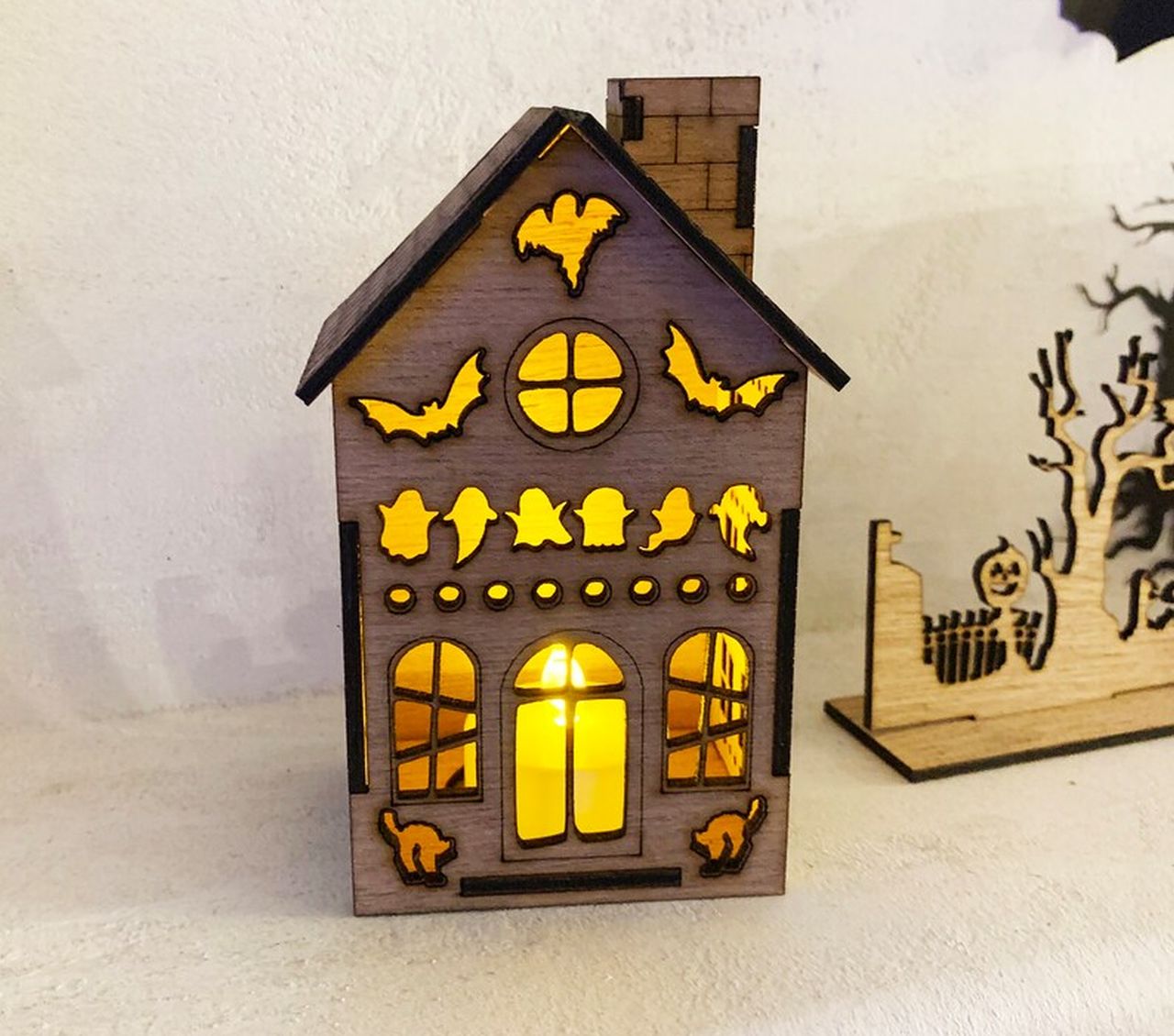 Spooky House Tealight