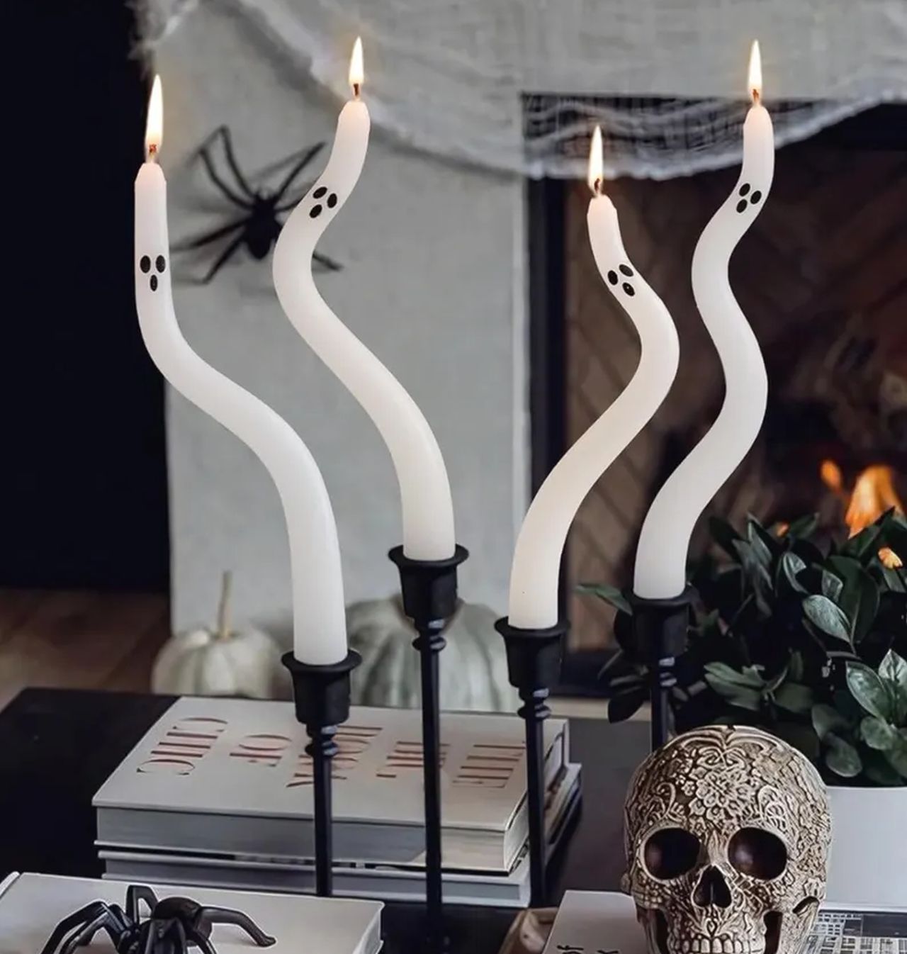 Twisted Paraffin Wax Taper Unscented Candles
