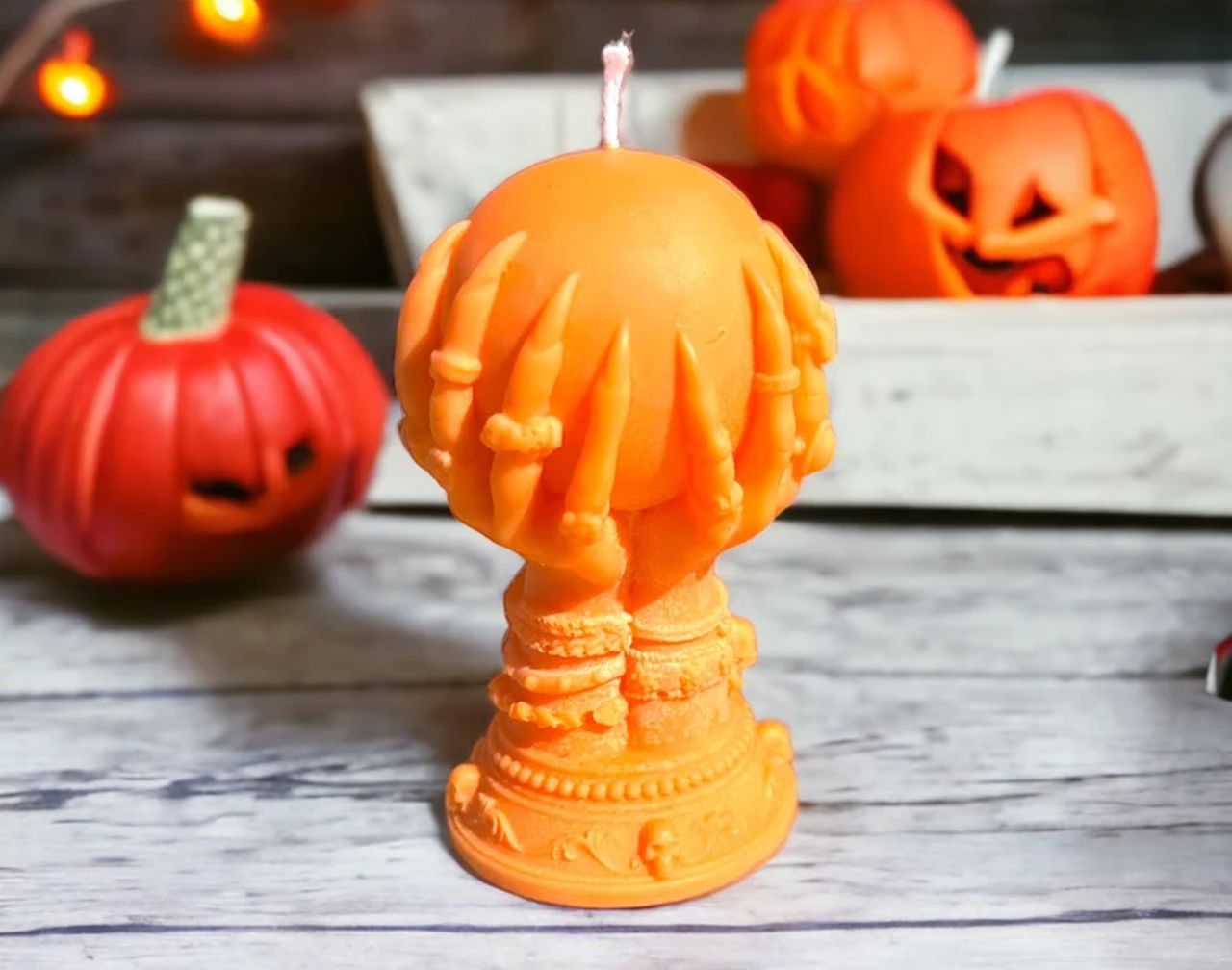 Witch's crystal ball candle