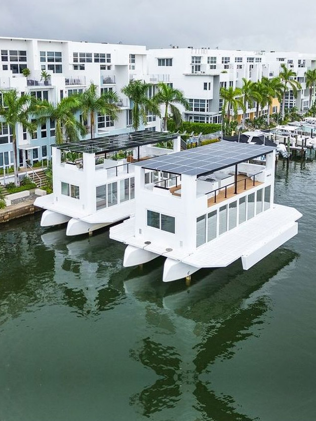 This Futuristic Floating Home is Powered Via Solar Awning