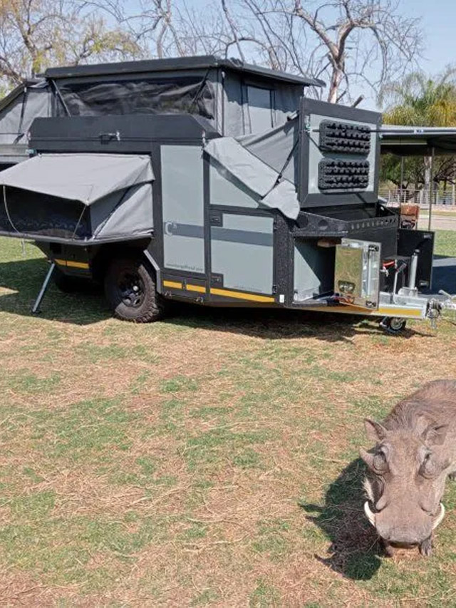 Berg Offroad CX6 Off-Road Caravan Has Slide-Out King Bed