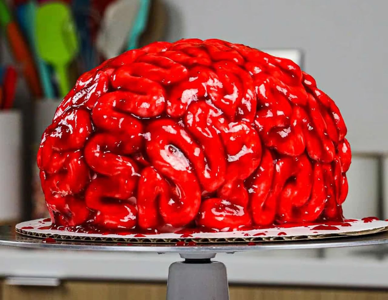 Brain Halloween Cake