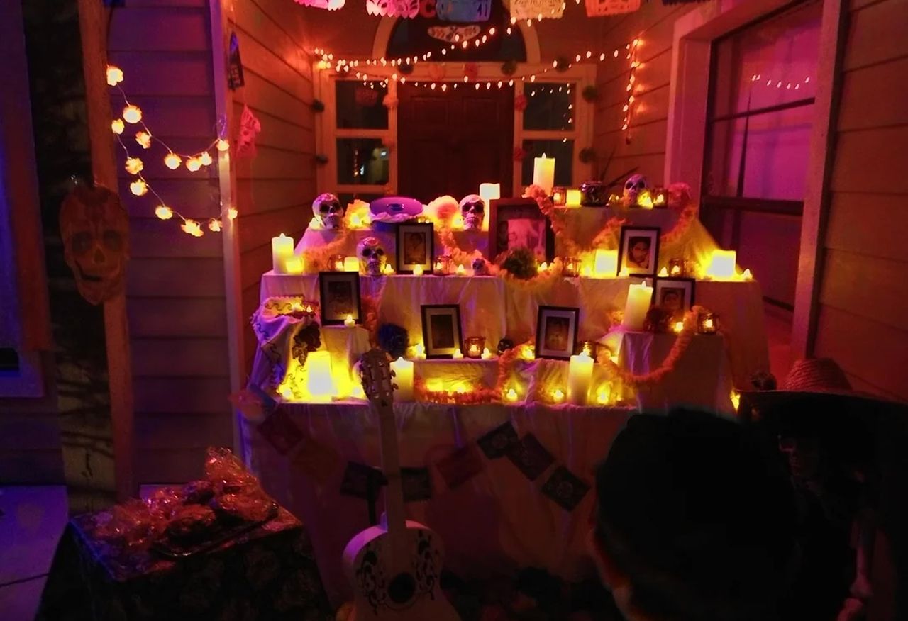 Coco themed Halloween decorations