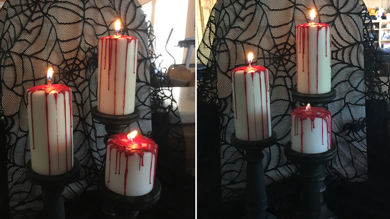 DIY Bloody Candles