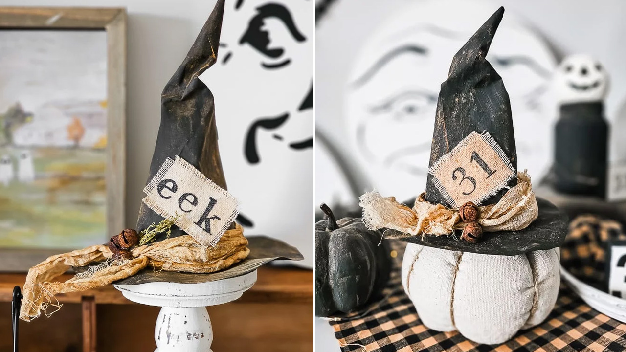 DIY Paper Bag Witch Hat