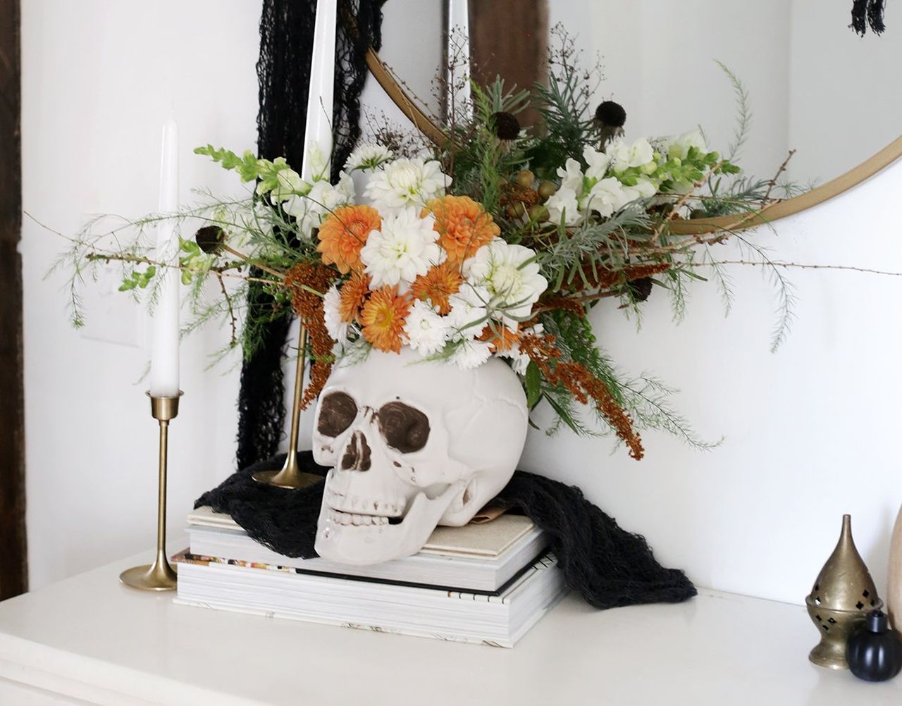 DIY Skull Vase
