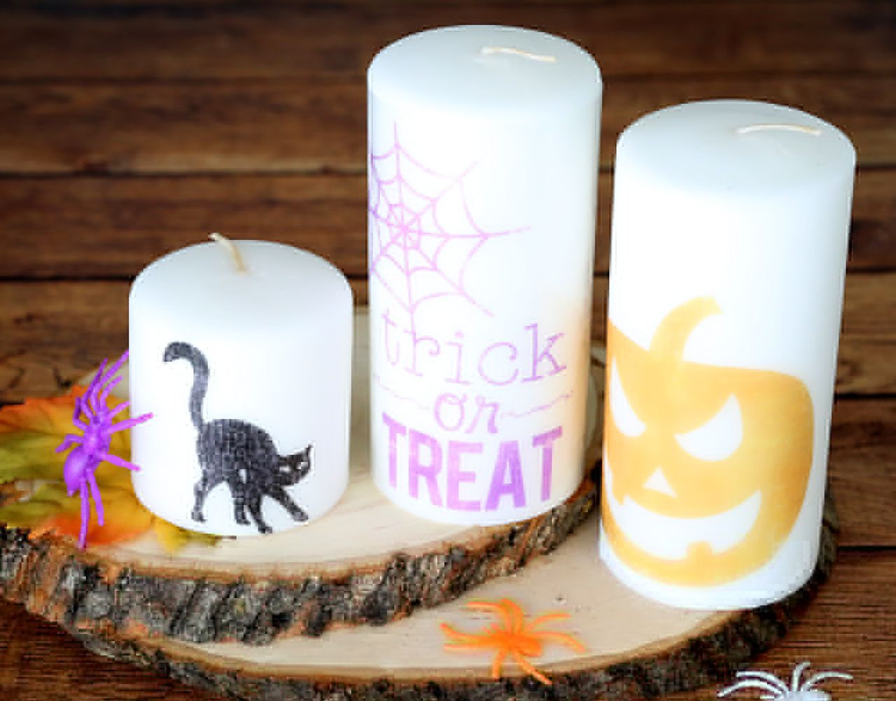 Easy Halloween candles