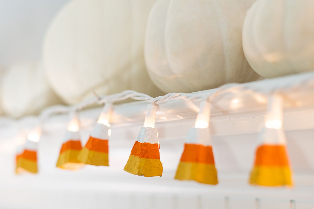 Egg Carton Halloween Lights