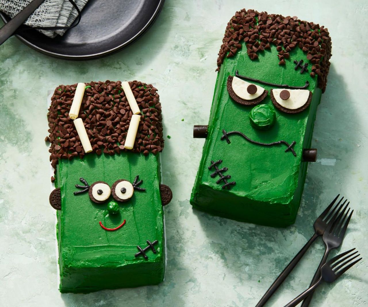 Frankenstein Cake for Halloween - homecrux