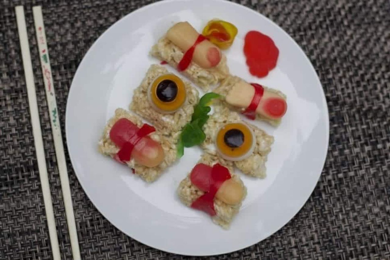 Halloween Candy Sushi