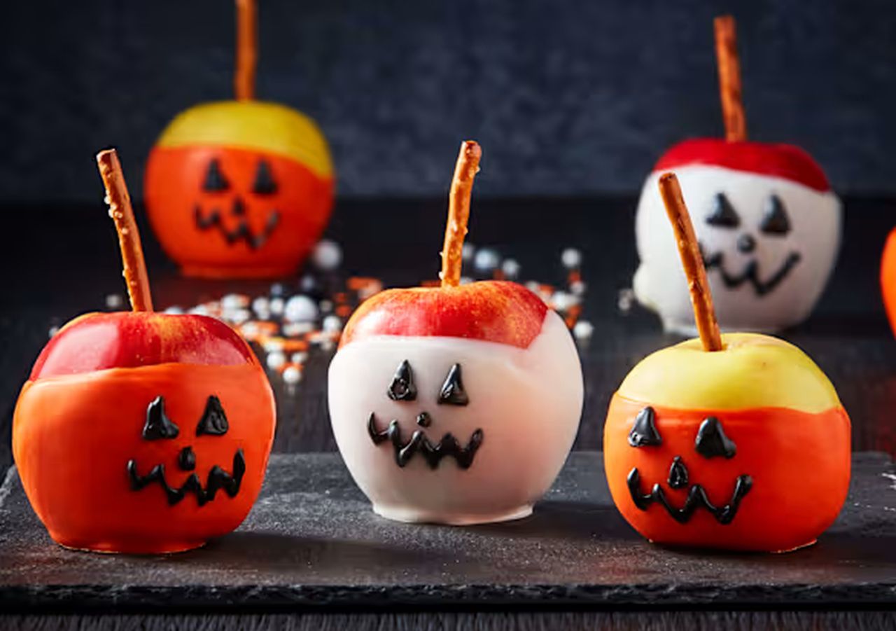 Halloween Dipped Apples