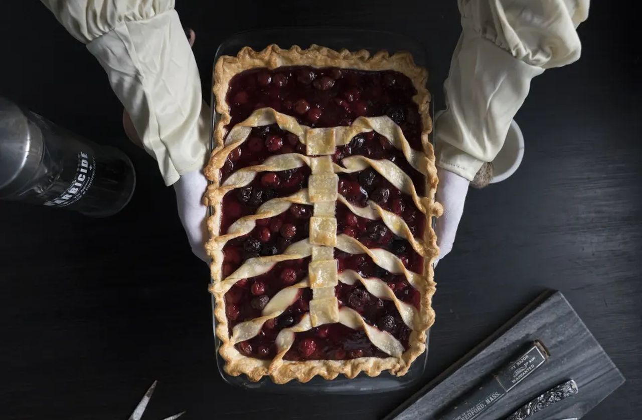 Halloween Pie Ideas - Skeleton Slab Pie