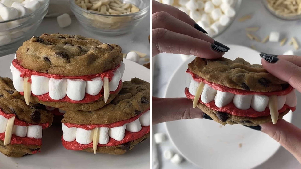 Halloween Vampire Cookies