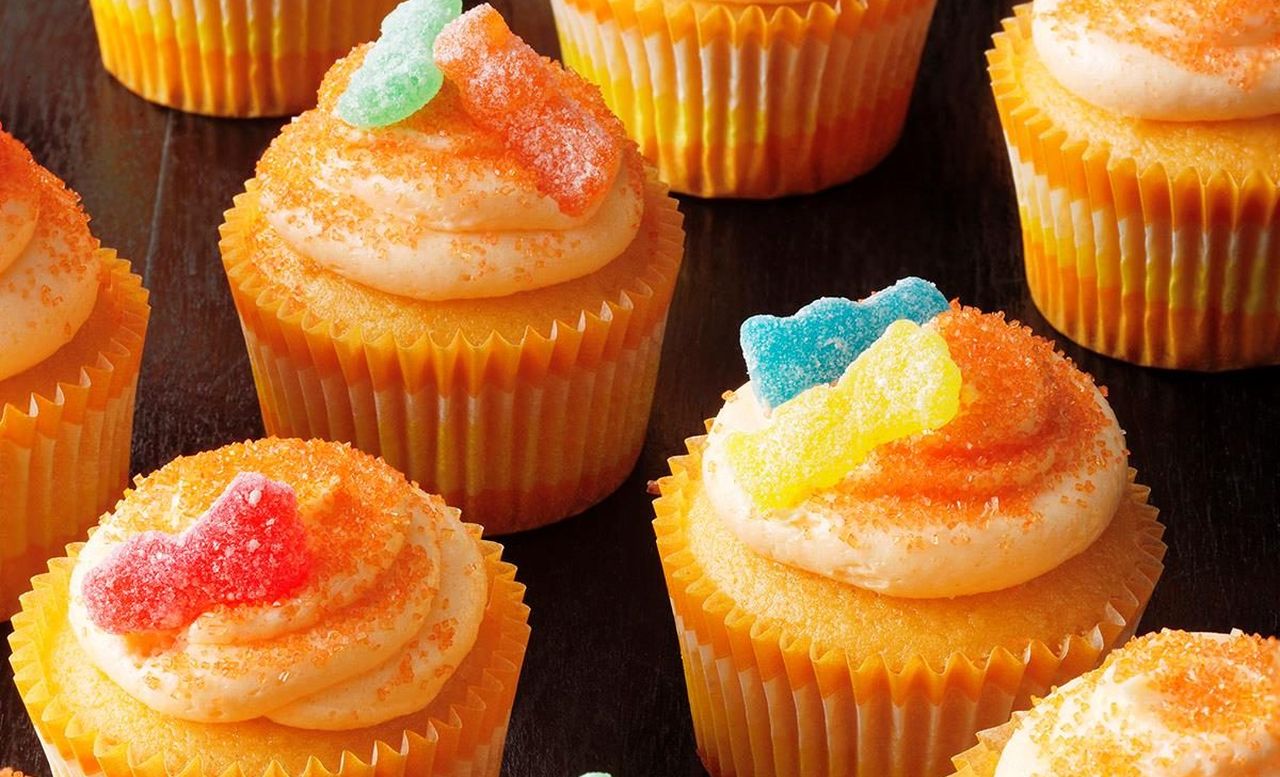Halloween cupcake ideas - Sour Candy Cupcakes