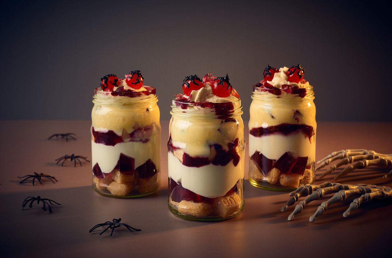 Halloween trifles with a spooky twist