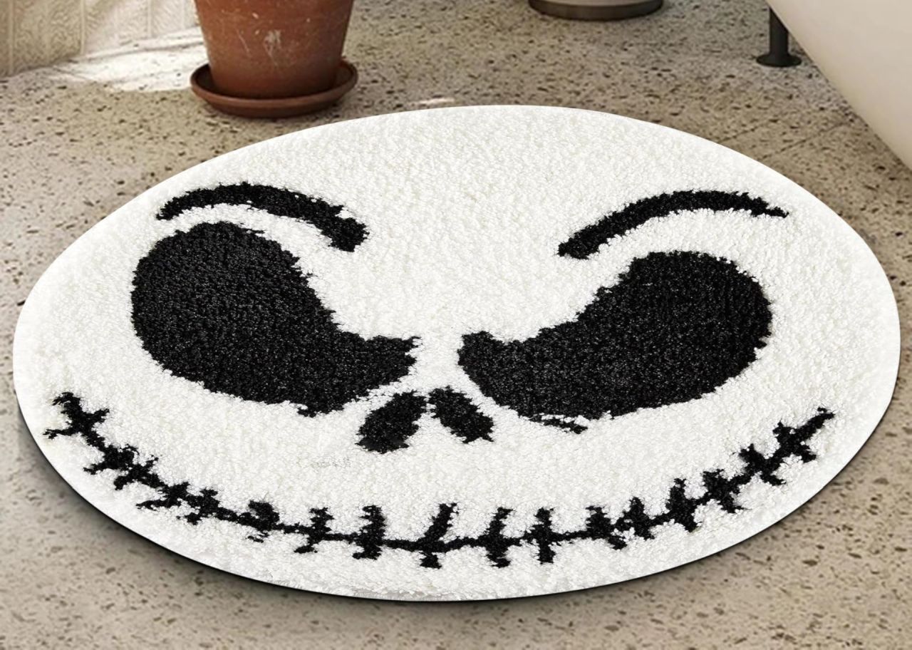 Jack Skellington Halloween Round Bathroom Rug