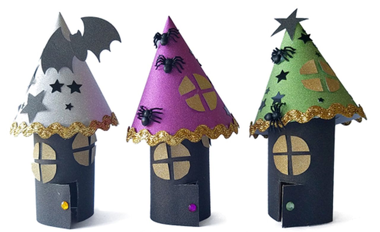 Make Halloween Haunted Houses Out of Toilet Paper Rolls