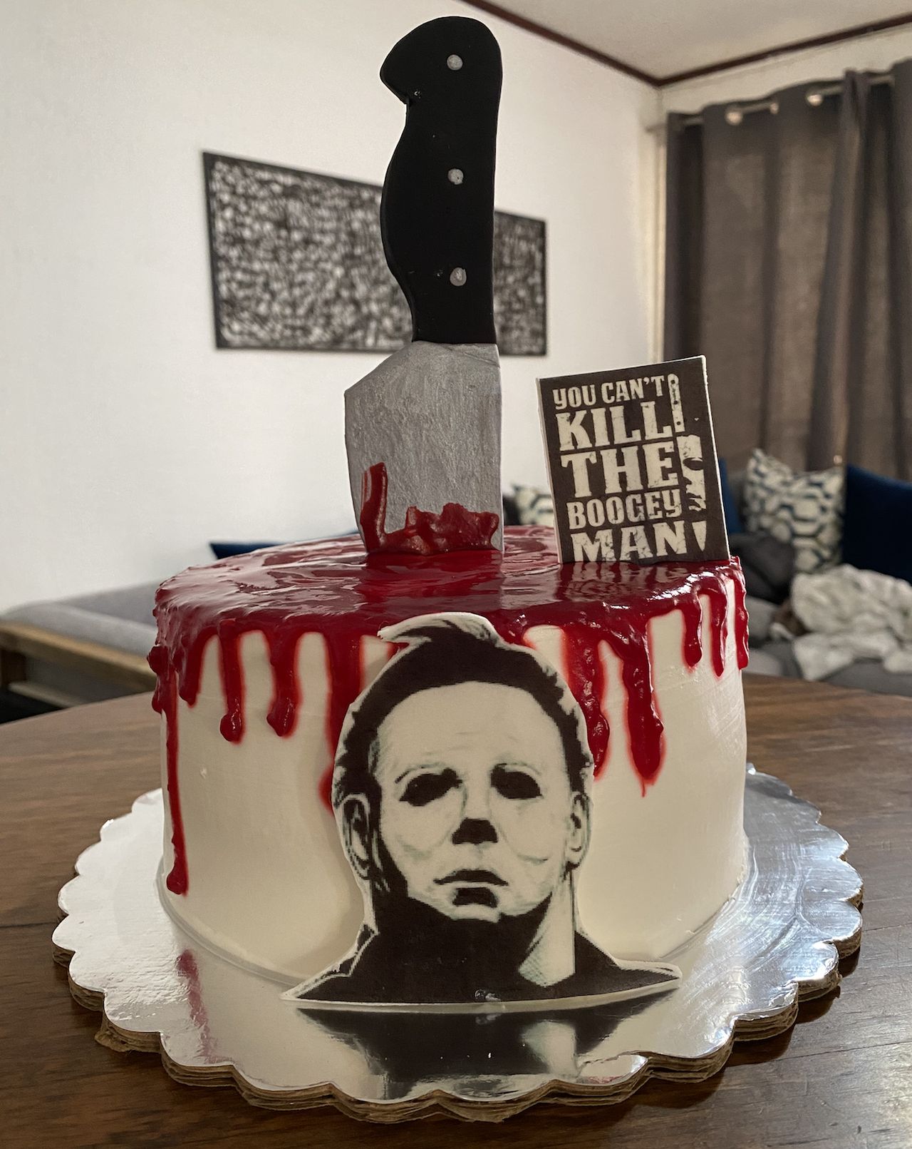 Michael Myers Cake for Halloween